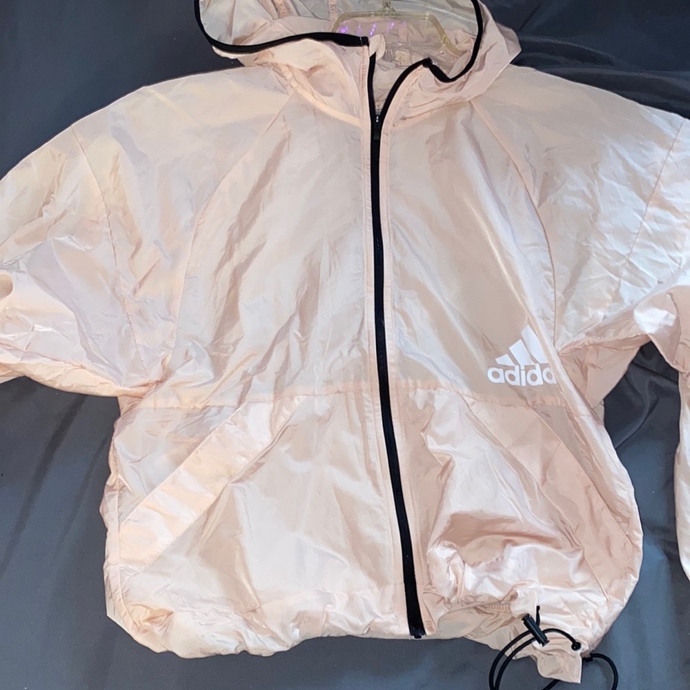 woman’s adidas’s cropped windbreaker